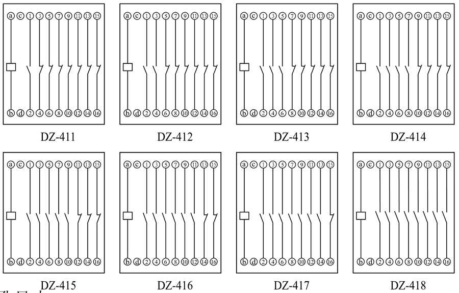DZ-416內(nèi)部接線圖