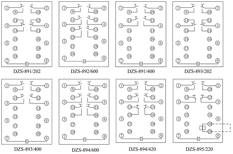 DZS-894/420內部接線圖