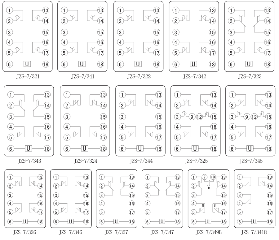 JZS-7/345內部接線圖