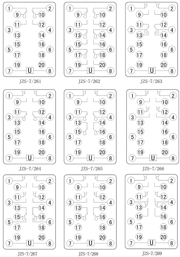 JZS-7/262內部接線圖