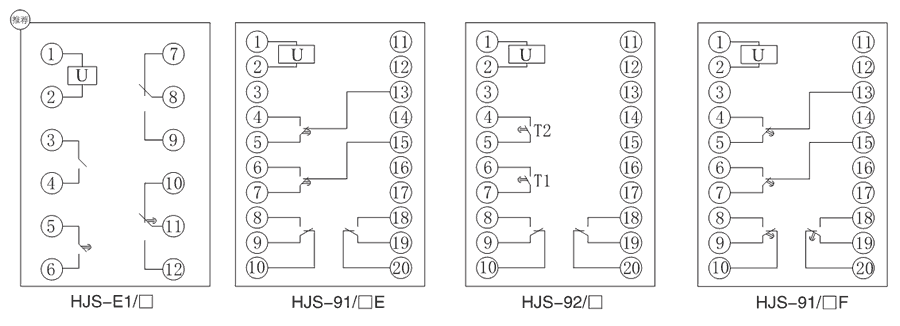 HJS-91/4E內(nèi)部接線圖