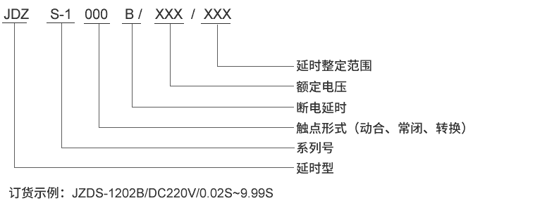 JDZS-1002B型號(hào)及其含義