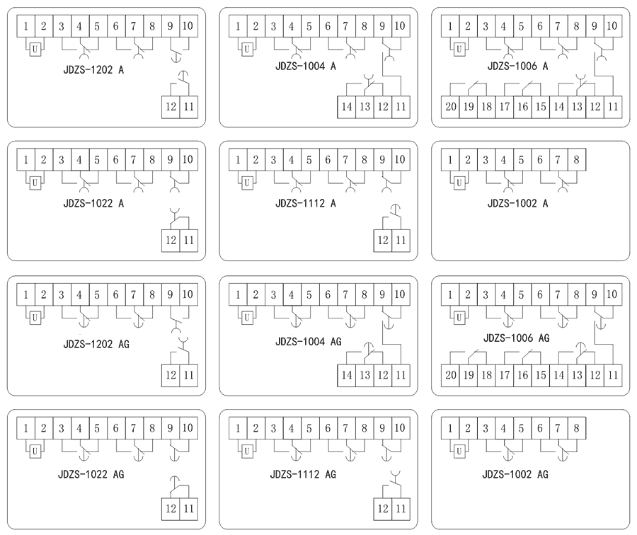 JDZS-1112AG內部接線圖