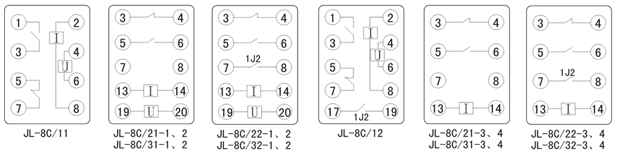 JL-8C/32-4內部接線圖