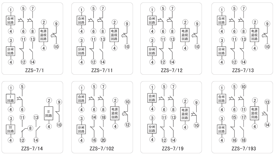 ZZS-7/193內(nèi)部接線圖