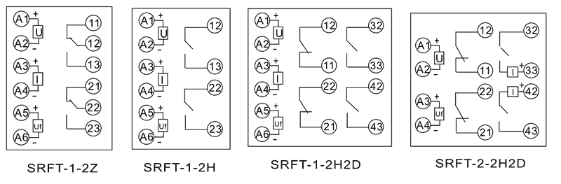 SRFT-4-2H2D內(nèi)部接線圖