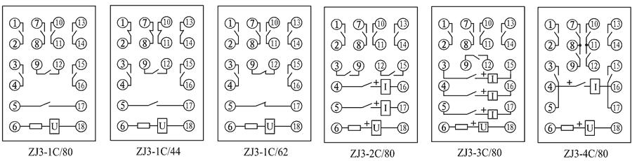 ZJ3-1C/62內部接線圖