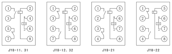 JY8-22A內部接線圖